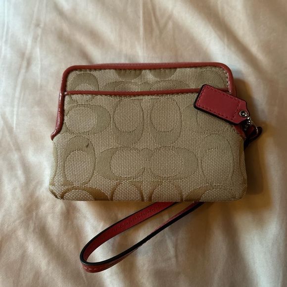 COACH x POPPY - RARE XL Peach Flower Tote and Wallet SET - Picture 7 of 8